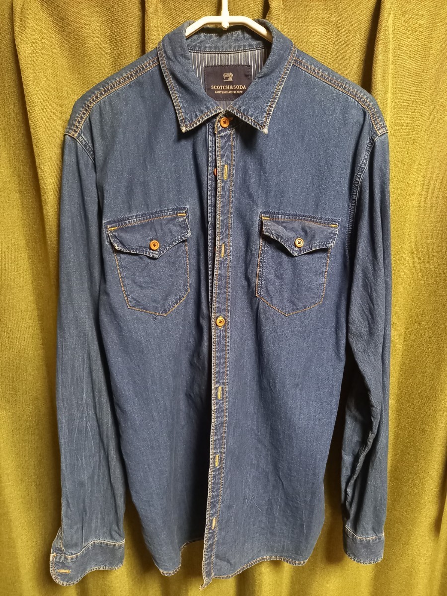 状態良好 / Scotch & Soda Co. / デニムシャツ / 長袖シャツ / XL / 古着 _画像1