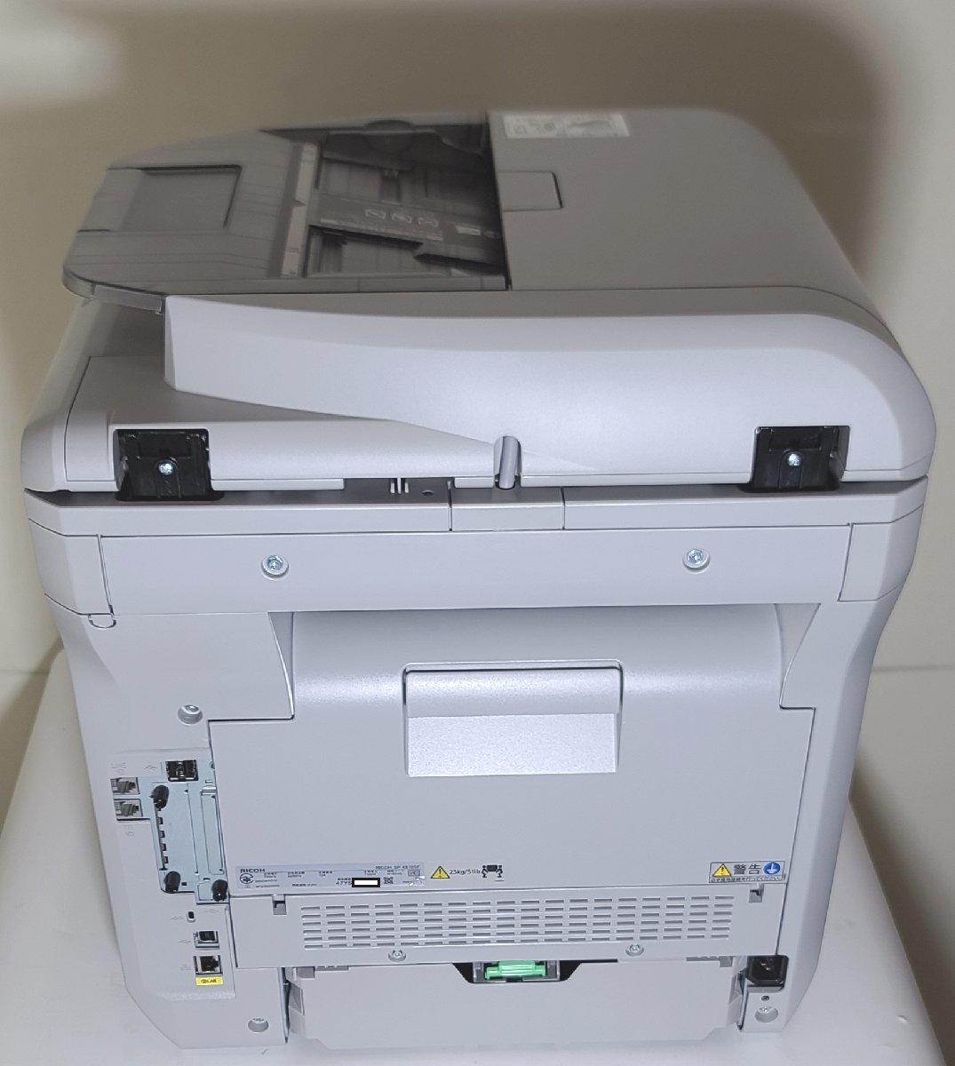 【埼玉発】※ジャンク品※【RICOH】A4モノクロレーザー複合機　SP4510sf　※印刷難あり※★カウンター30926枚★動作確認済★　(11-2176)_画像6