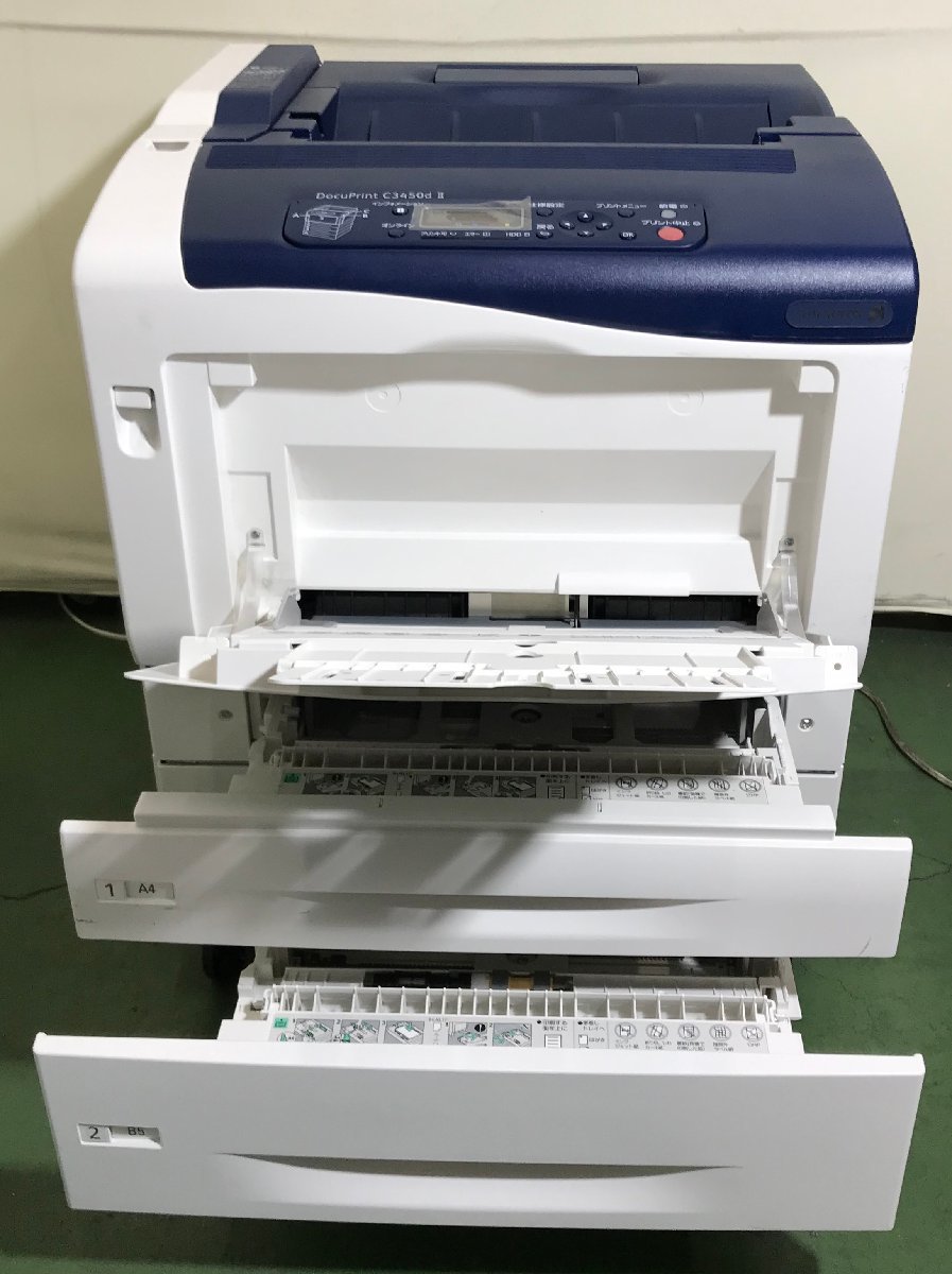 【埼玉発】【FUJIFILM(旧Xerox)】A3カラーレーザープリンター　DP C3450dII　★2段カセット★総プリント5654枚★動作確認済★　(11-2594)_画像2