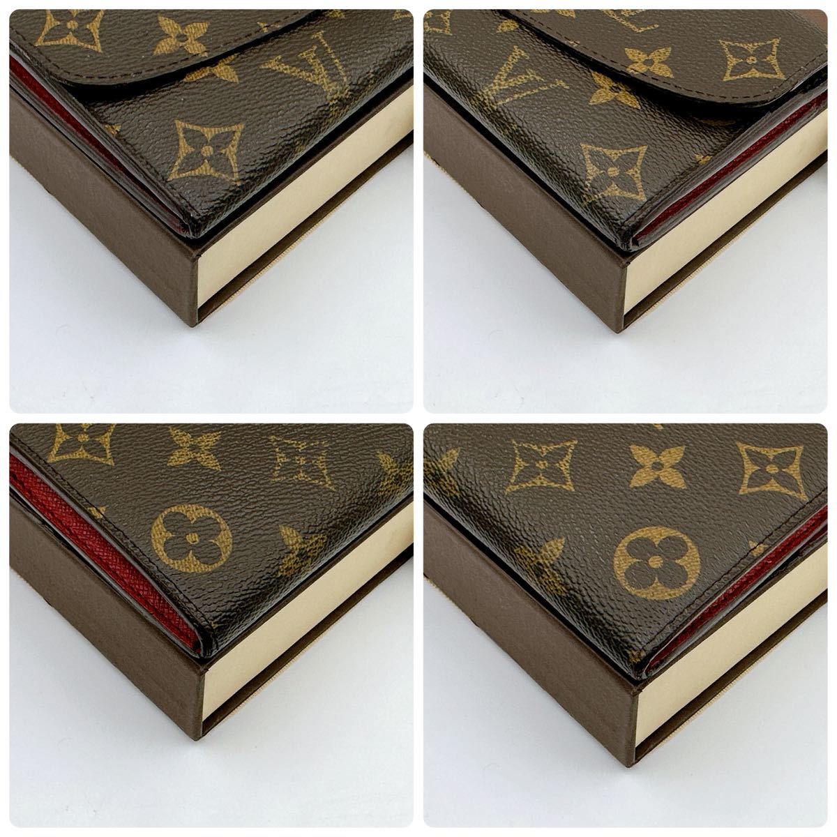 A2357【極美品 付属品付】LOUIS VUITTON ルイヴィトン モノグラム ポルトフォイユ エミリー 二つ折り財布 長財布 ウォレット M60136/CA2132_画像9