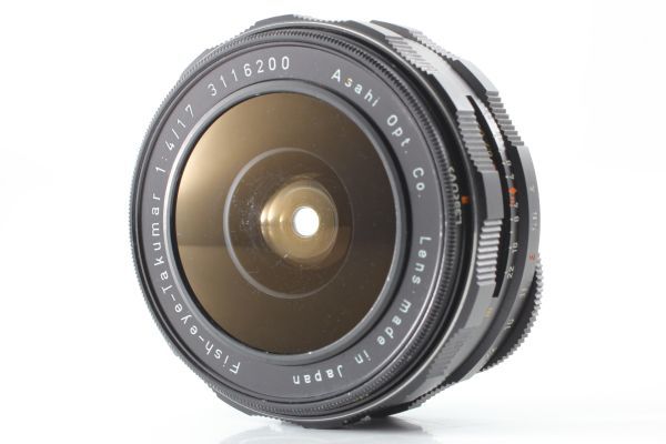 Pentax Fish Eye Takumar 17mm f4 M42 Mount Built-in Filter ペンタックス フラッシュアイ タクマー 中判 フィルムカメラ レンズ