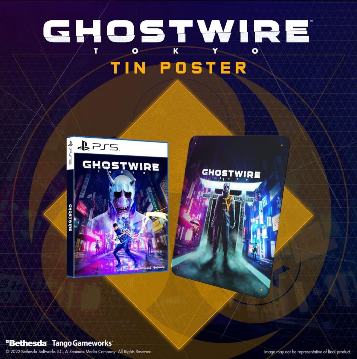 Bethesda Ghostwire with Metal Poster