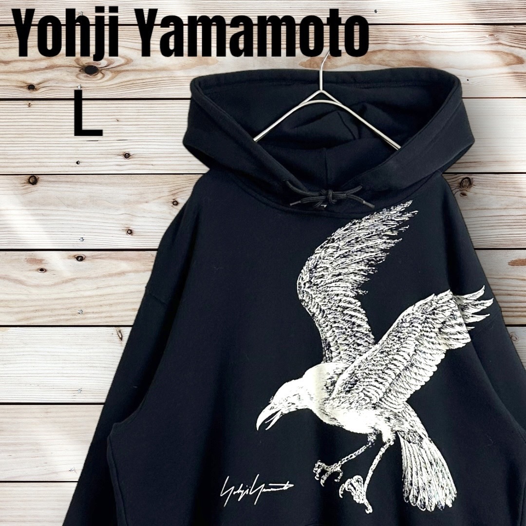 [ super rare model ]Yohji Yamamoto x NEW ERA Yohji Yamamoto New Era kalasL Parker black black big Logo hood embroidery ..