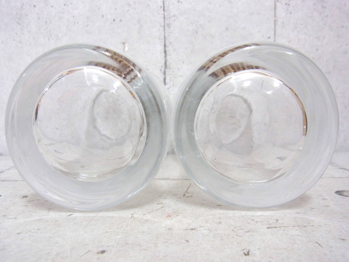 YEBISU エビス 「金のコク」実物タンブラー 2個セット 口径：約6.0cm ビールグラス 誕生130年 透明グラス ガラス 恵比寿様 箱付きの画像6
