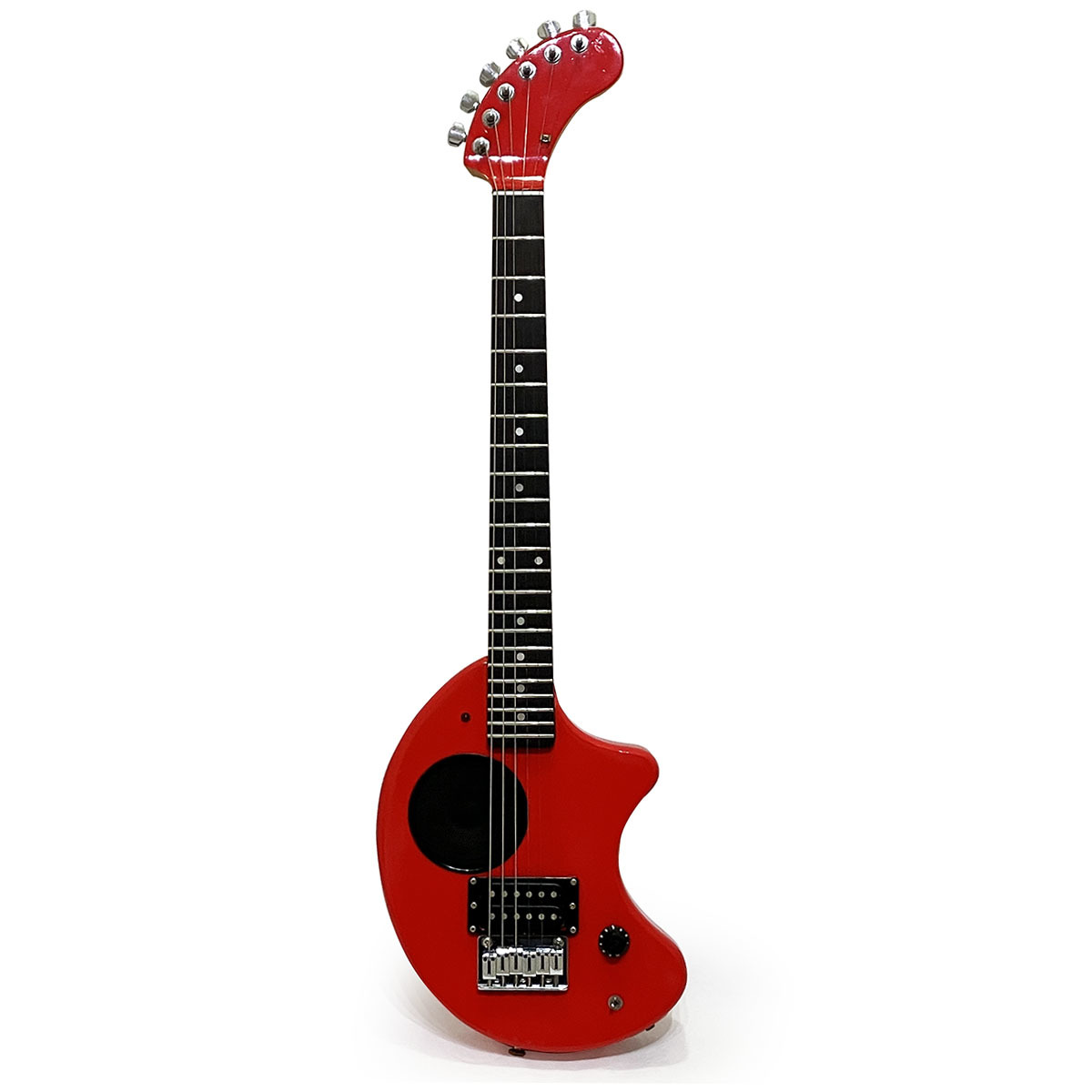 フェルナンデス アンプ 内蔵 ギター FERNANDES ZO-3 レッド 完動品 正規品 電池 駆動 ハム 人気 名品 スピーカー エレキギター 赤 小型_画像1