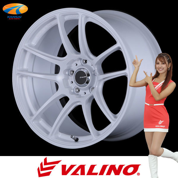 VALINO ヴァリノ Bushou[武将]×Advanti RACING N820S 車検対応 ホイール 18インチ×9.5J 5H 114.3 73.1φ +38 ホワイト 4本_画像1