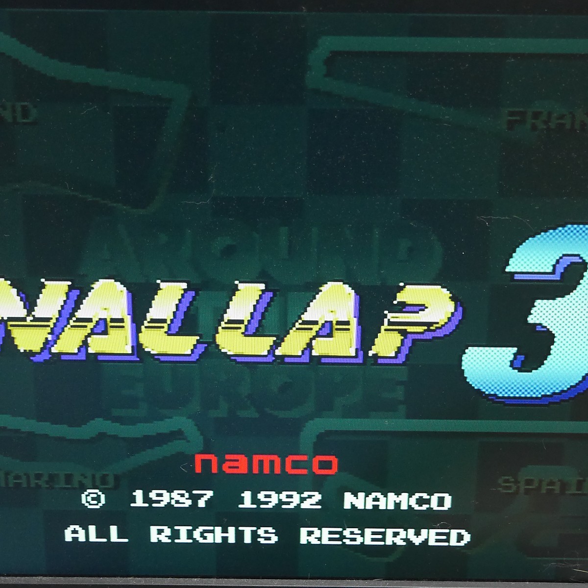 NAMCO　ナムコ　ファイナルラップ3英語版　動作確認済み_画像1
