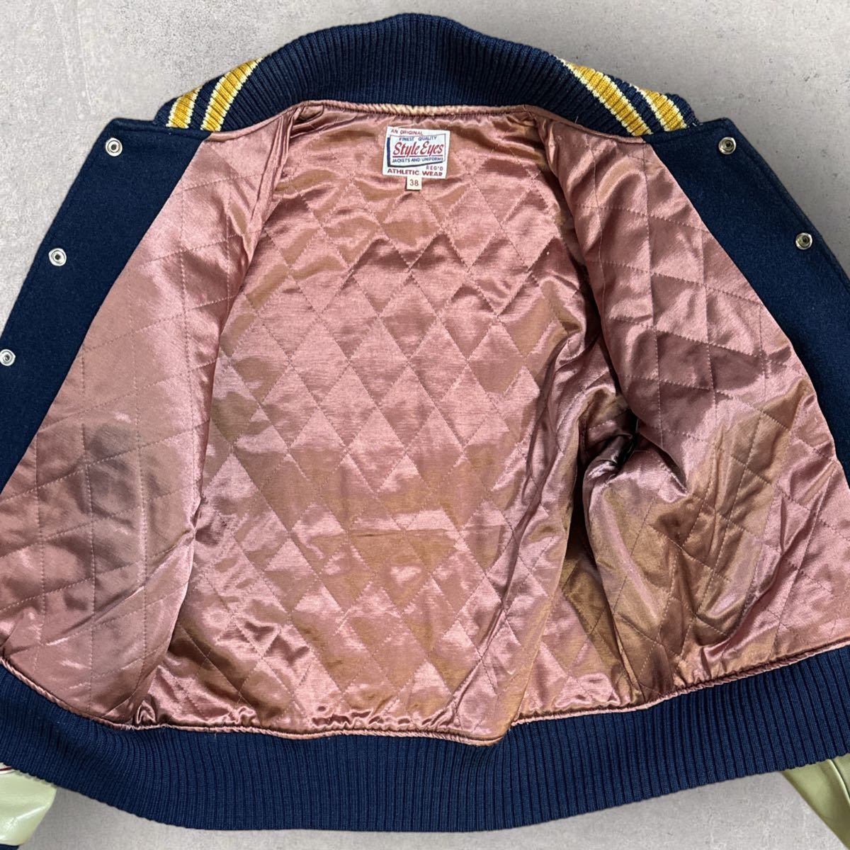 東洋 STYLE EYES スタイルアイズ フルデコ 袖革 スタジャン 東洋 STYLE EYES スタイルアイズ フルデコ 袖革 スタジャン