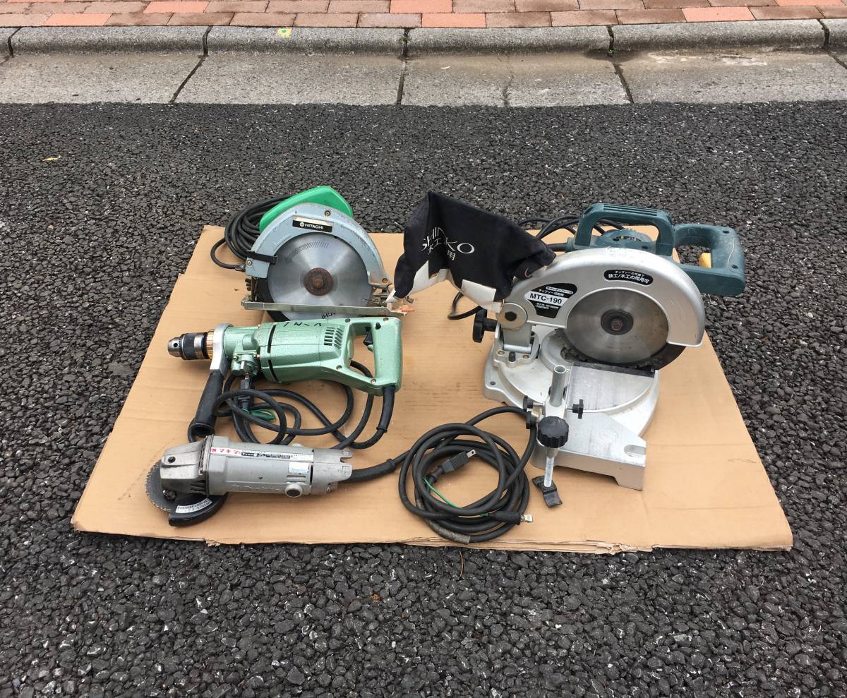 4点セット！！！　★即決3900円★　MTC-190　V-14　C7BE　チップソー切断機　サンダー　卓上丸のこ_画像1