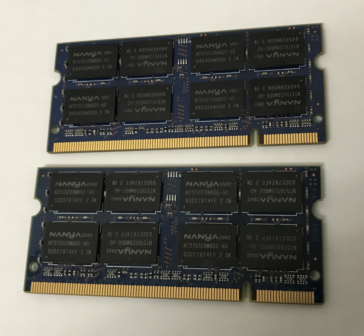 NANYA DDR2-800 2GB 2枚組 1セット 4GB DDR2 ノート用メモリ 200ピン DDR2-800 2GB 2枚で 4GB DDR2 LAPTOP RAM_画像3