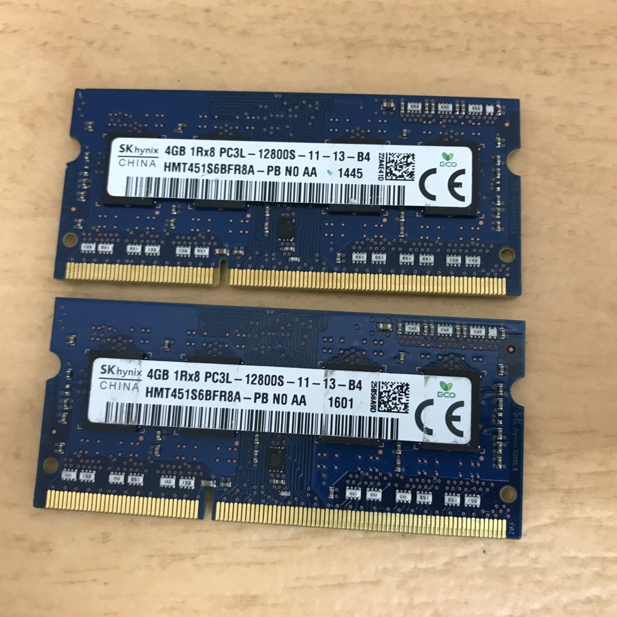 SK HYNIX 1Rx8 DDR3L-1600 4GB 2枚セットで 8GB PC3L-12800S 4GB 2枚 DDR3Lノートパソコン用メモリ 204ピン DDR3 204ピン Non-ECCメモリ_画像1