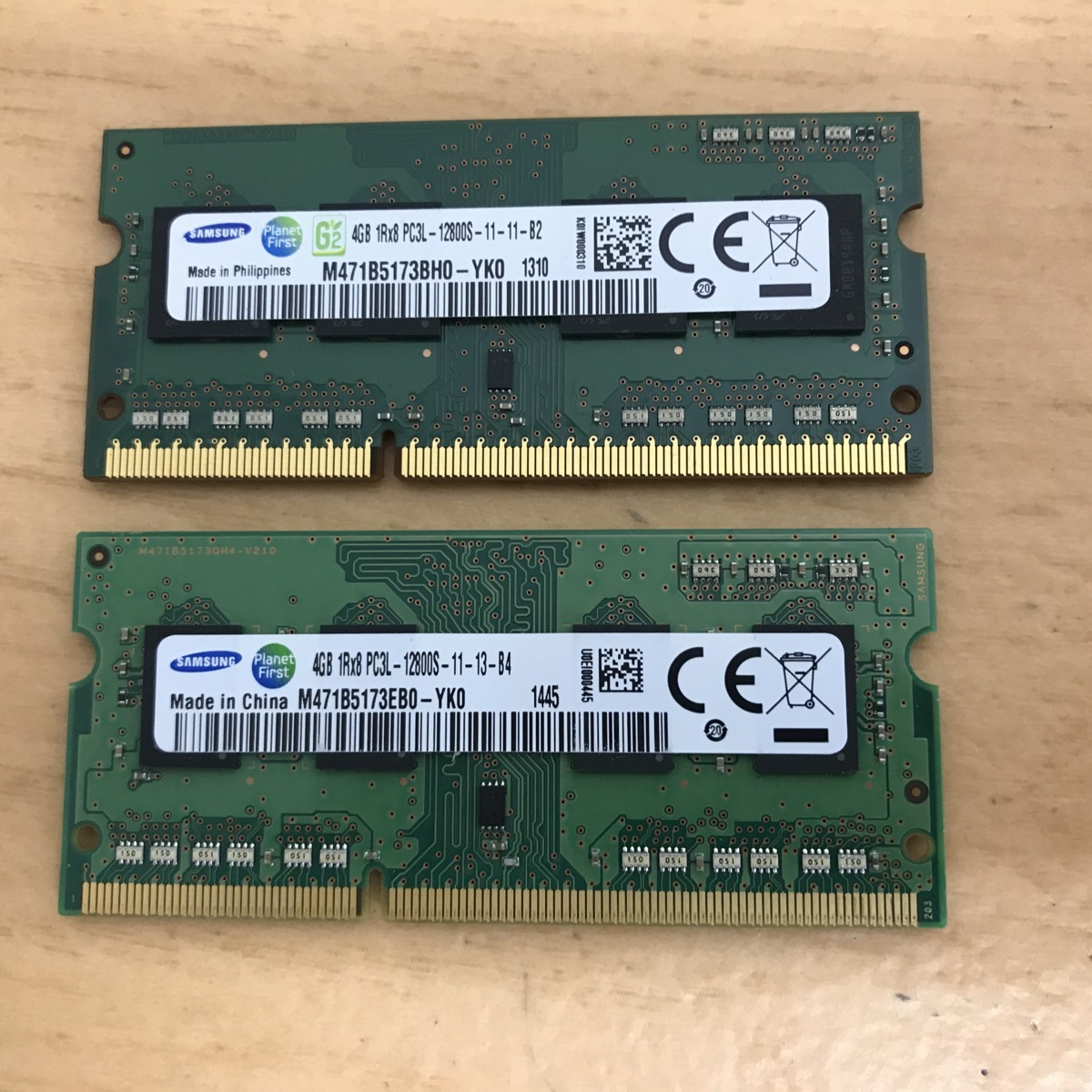 SAMSUNG 1Rx8 PC3L-12800S 8GB 4GB 2枚 8GB DDR3L ノートパソコン用メモリ DDR3L-1600 4GB 2枚 DDR3L LAPTOP RAM_画像1