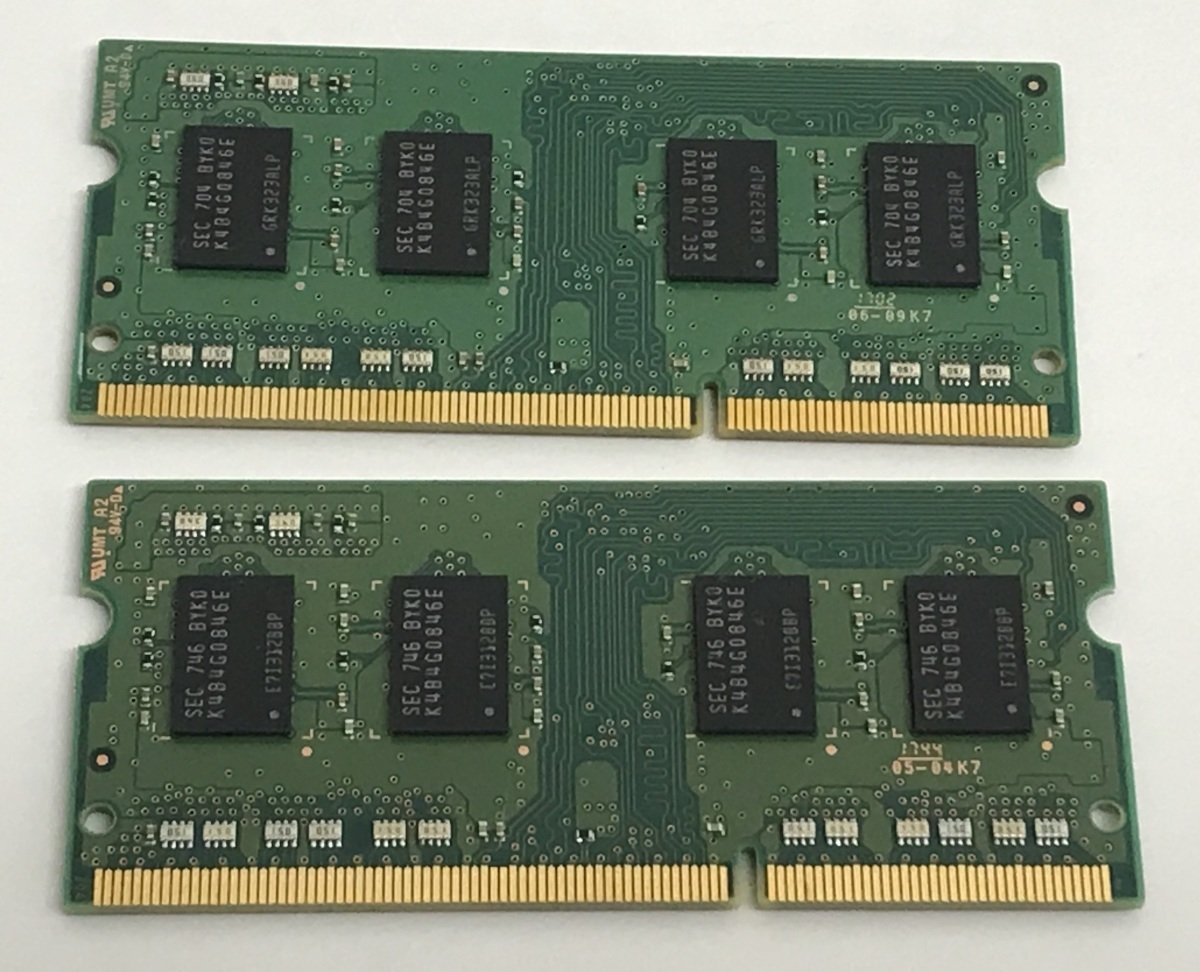 SAMSUNG 1Rx8 PC3L-12800S 4GB 2枚で 8GB DDR3L ノートPC用 メモリ 204ピン DDR3L-1600 4GB 2枚で 8GB DDR3L LAPTOP RAM_画像3