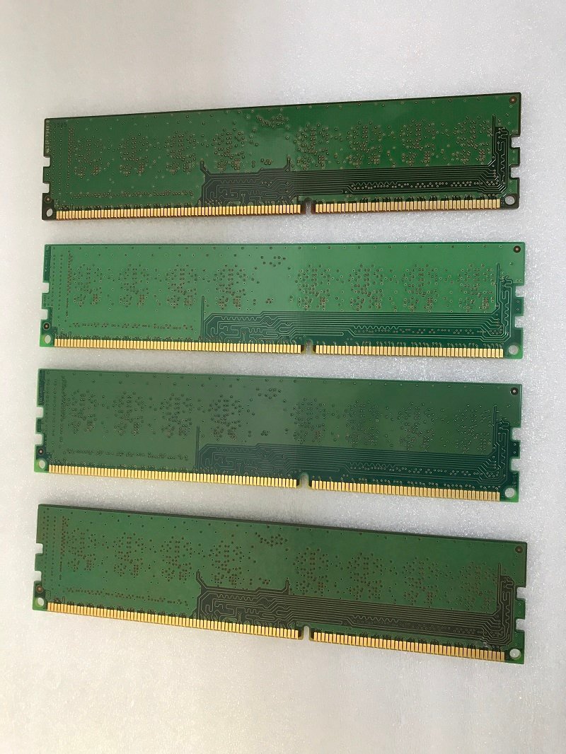 SAMSUNG 1RX8 PC3-12800U 4GB 4枚組 1セット 16GB DDR3 デスクトップ用 メモリ ECC無し DDR3-1600 4GB 4枚で 16GB DDR3 DESKTOP RAM_画像2