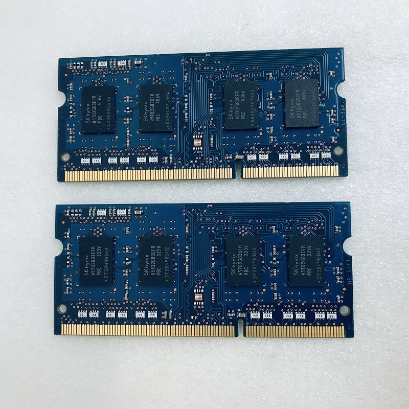 SK HYNIX 1Rx8 PC3-12800S 4GB 2GB 2枚組 1セット 4GB DDR3 ノートPC用 メモリ 204ピン DDR3-1600 2GB 2枚 4GB DDR3 LAPTOP RAM_画像5