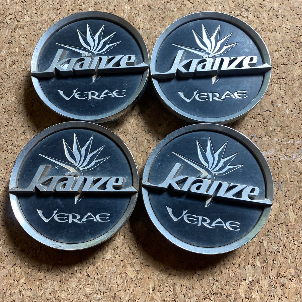 ★即決 送料無料★ K027 KRANZE verae センターキャップ 60mm 4個セット クレンツェ　ヴィラーエ_画像1