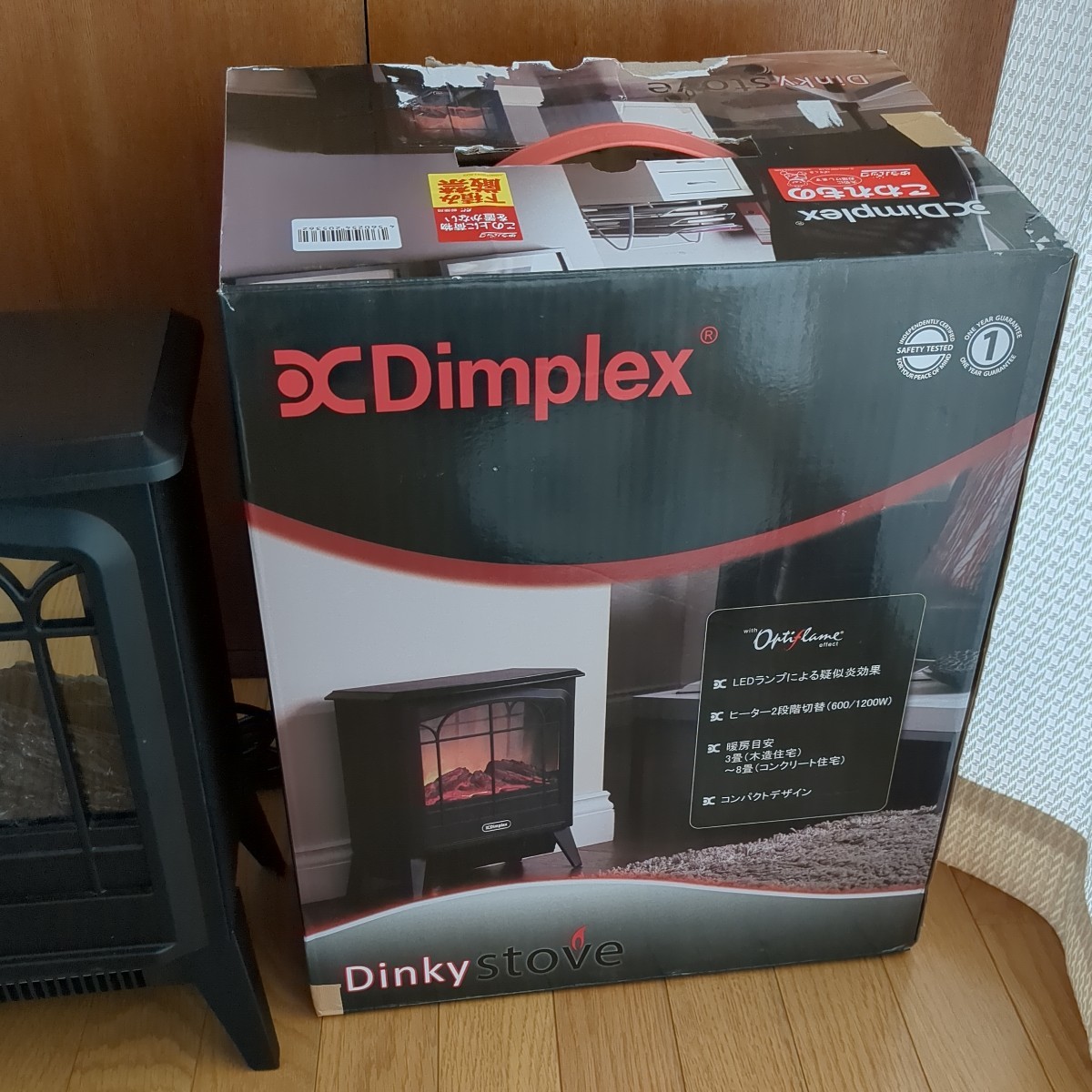 Dimplex　ディンプレックス・ジャパン　薪ストーブ風電気ファンヒーター 中古_画像2