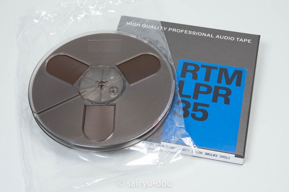新品オープンリールテープ　RTM　LPR35　1/4インチ幅7号プラスチックリール　1巻A