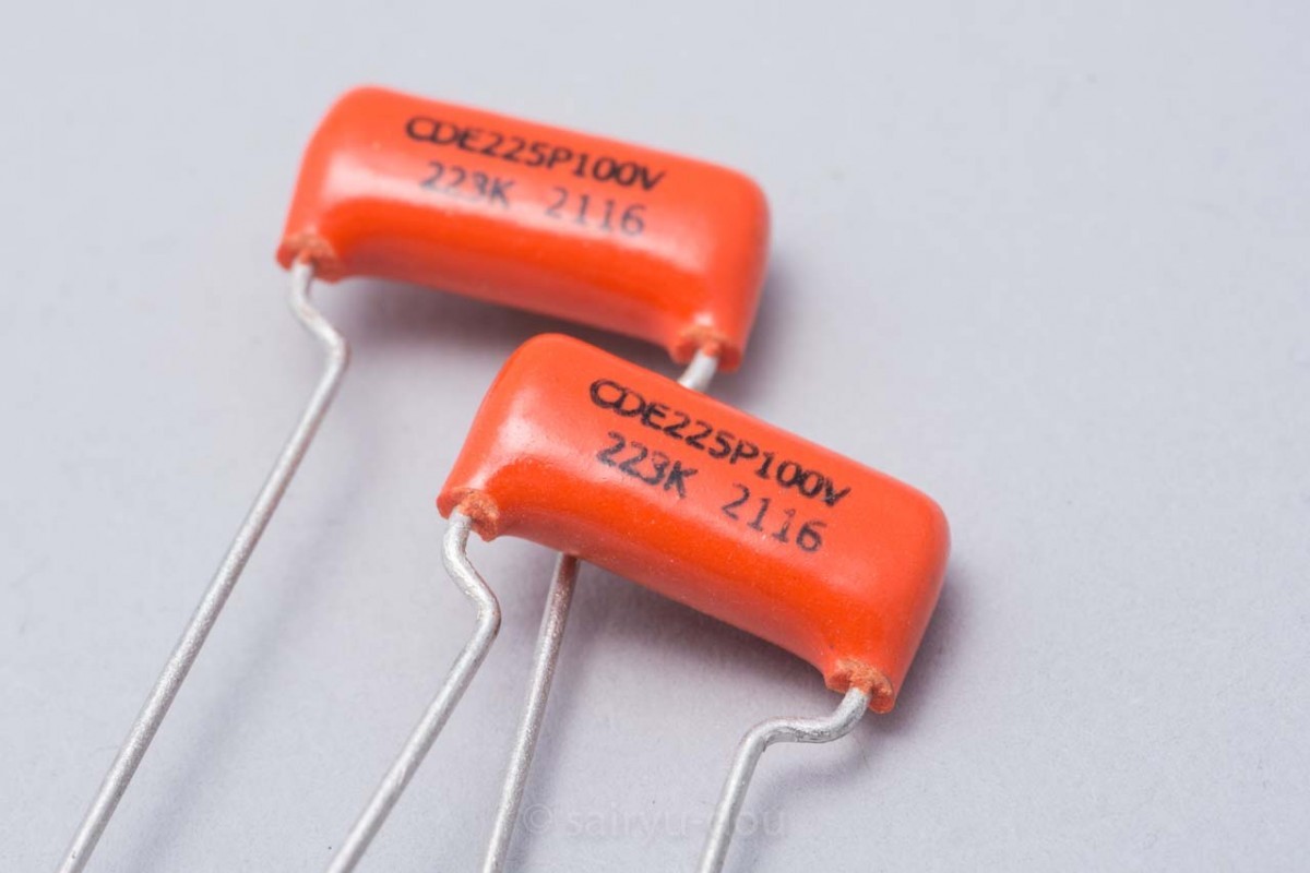 在庫処分特価　オレンジドロップ　Orange Drop　225P　0.022μF（223K）／100V　新品2個セットA_画像1