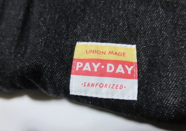 未使用 定価25300円 PAYDAY ペイデイ 40s DENIM OVERALLS デニム オーバーオール サロペット 黒 38_画像6