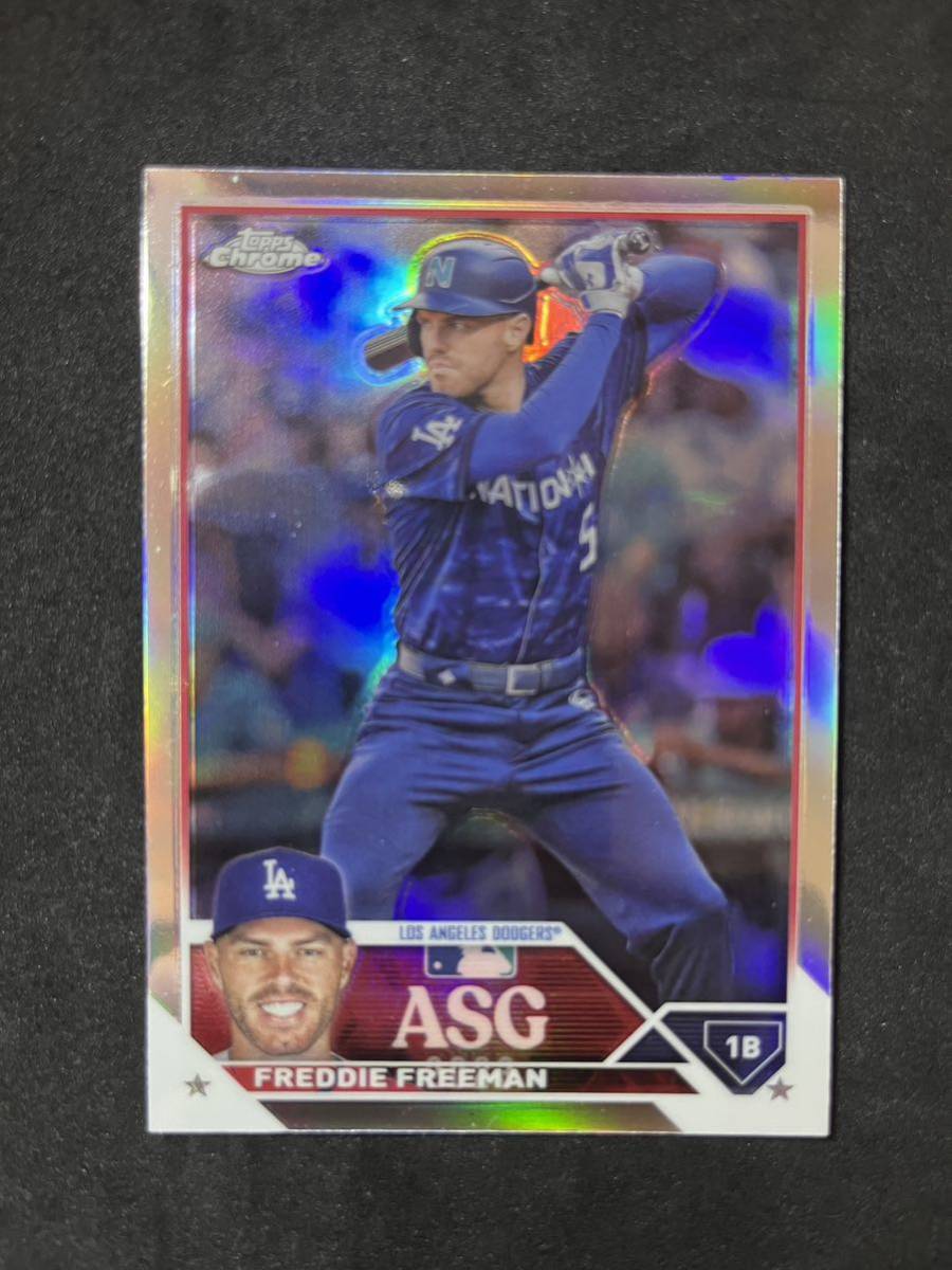 フレディ・フリーマン 2023 Topps Chrome Update オールスターインサートASGC-25 リフラクター Freddie Freeman ドジャース_画像1