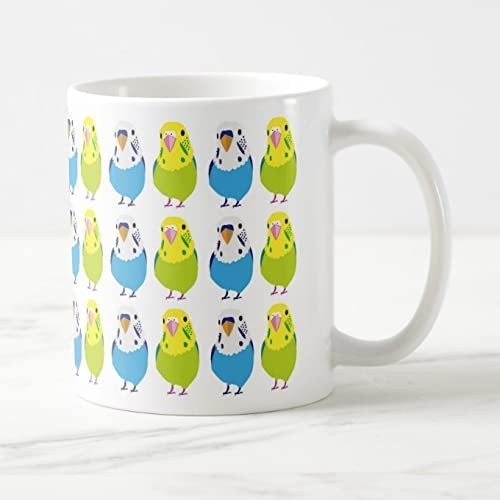 se regulation parakeet. great number. illustration. mug 