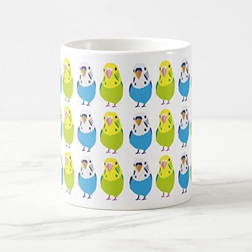 se regulation parakeet. great number. illustration. mug 