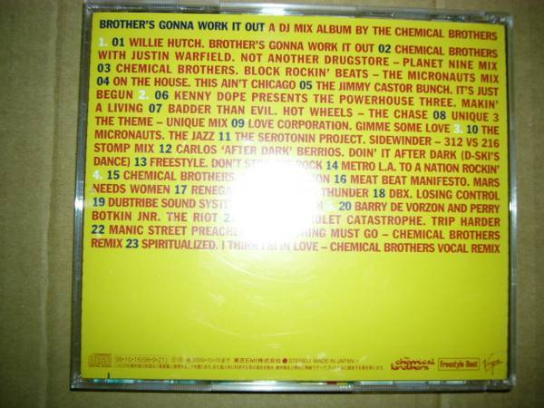Chemical Brothers Brother's Gonna Work It Out DJミックスCD 日本盤帯付き 鹿野淳＝解説 送料185円 ケミカル・ブラザーズの画像2