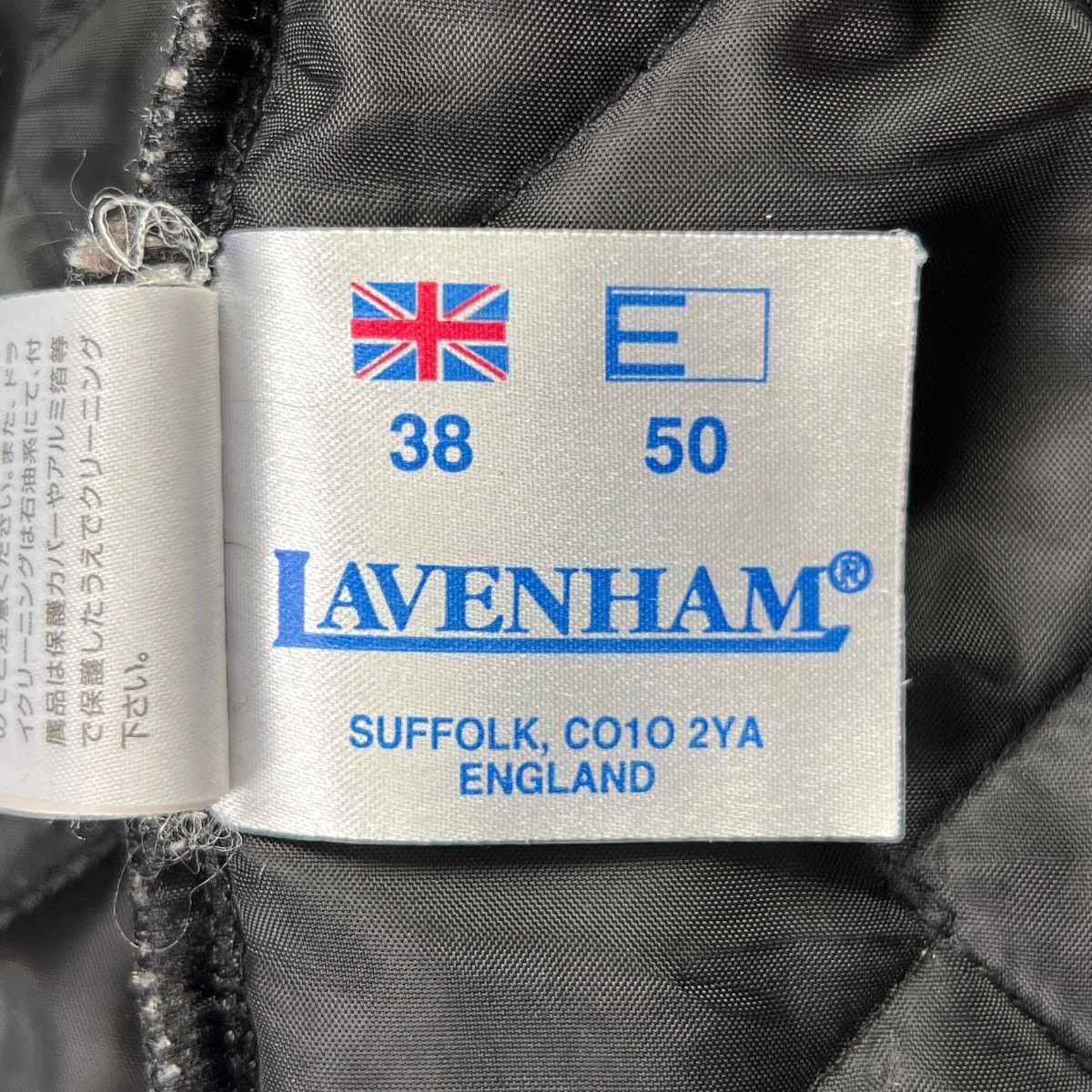 LAVENHAM ラベンハム レディース サイズ 38 HERLESTON ハーレストン チェスター コート キルティング ネップ グレンチェック  秋冬 アウター