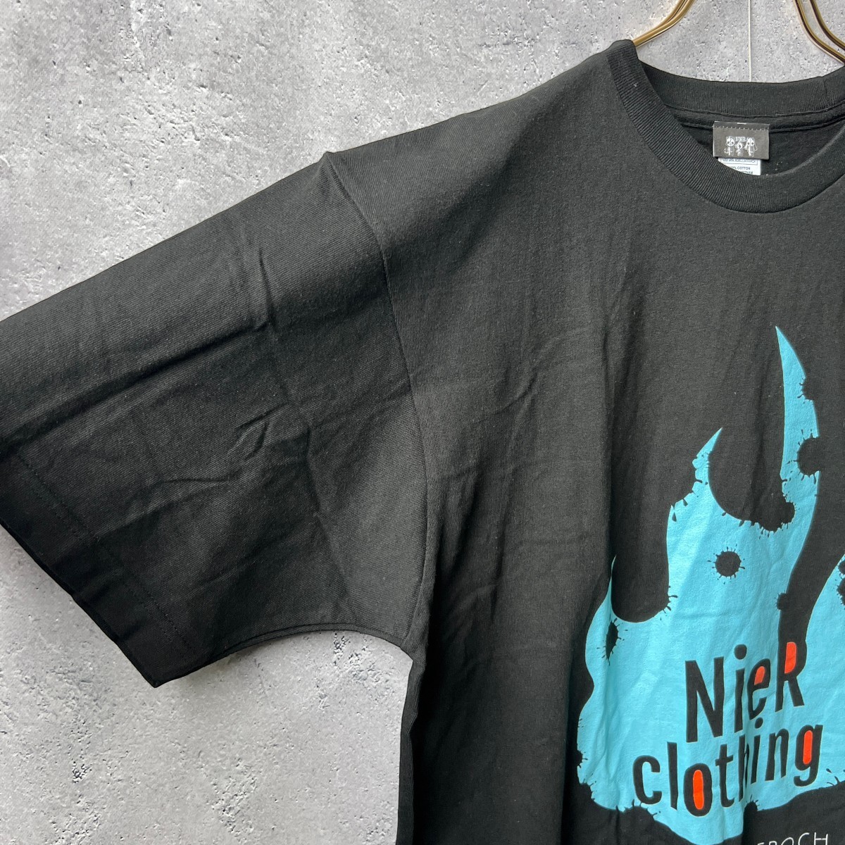 新品 未使用 / NieR CLOTHING ニーア クロージング / 半袖 Tシャツ トップス カットソー / ユニセックス XL サイズ / 黒 ブラック プリント_画像3