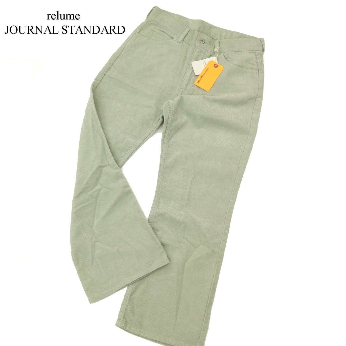 【新品 未使用】 relume JOURNAL STANDARD ジャーナルスタンダード アンクル丈 コーデュロイ★ パンツ Sz.M メンズ C3B04454_B#Qの画像1