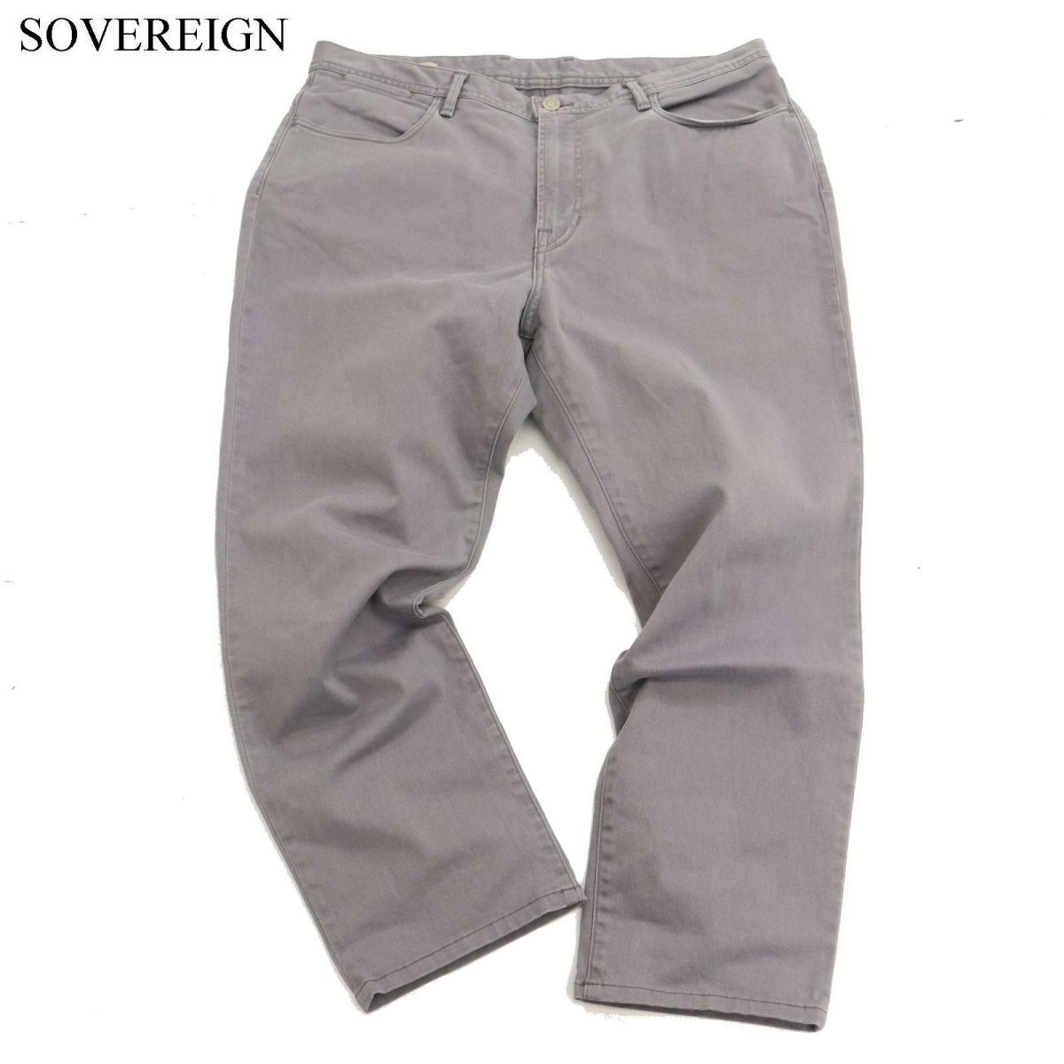 SOVEREIGN ソブリン ユナイテッドアローズ 通年 ストレッチ★ フェード ギャバ クリース 5P パンツ Sz.XL　メンズ　C3B04826_C#R_画像1