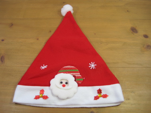 ♪定型外　クリスマス　帽子　サンタさん　1枚　新品　（0512）_画像1