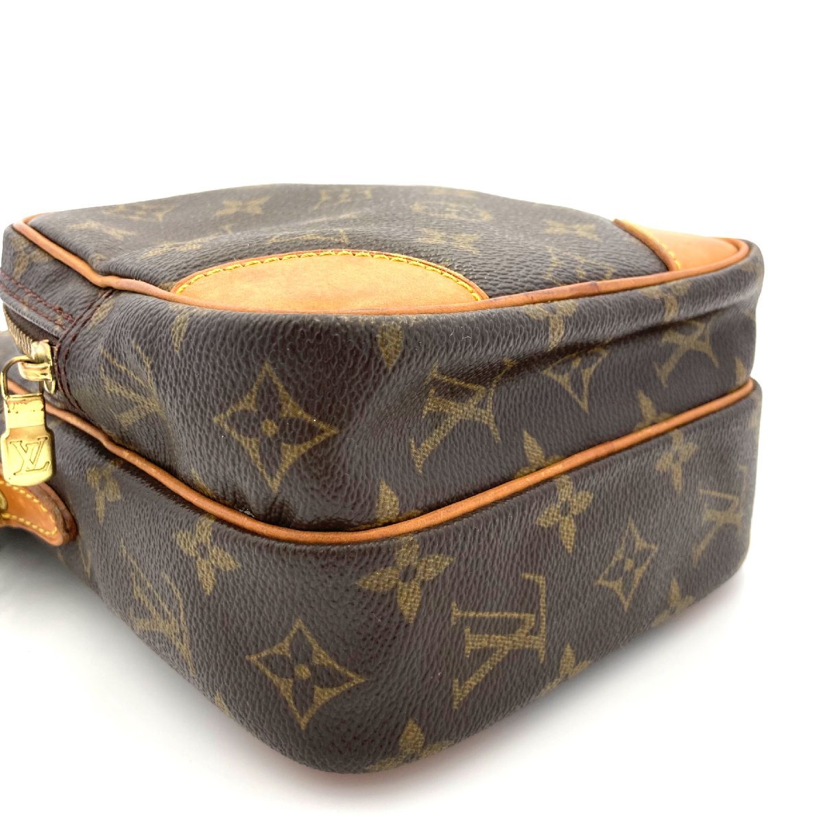 1円 ルイヴィトン LOUIS VUITTON アマゾン モノグラム ショルダーバッグ ベタ無し LV クロスボディ 斜め掛け カバン ブラウン レディース_画像5