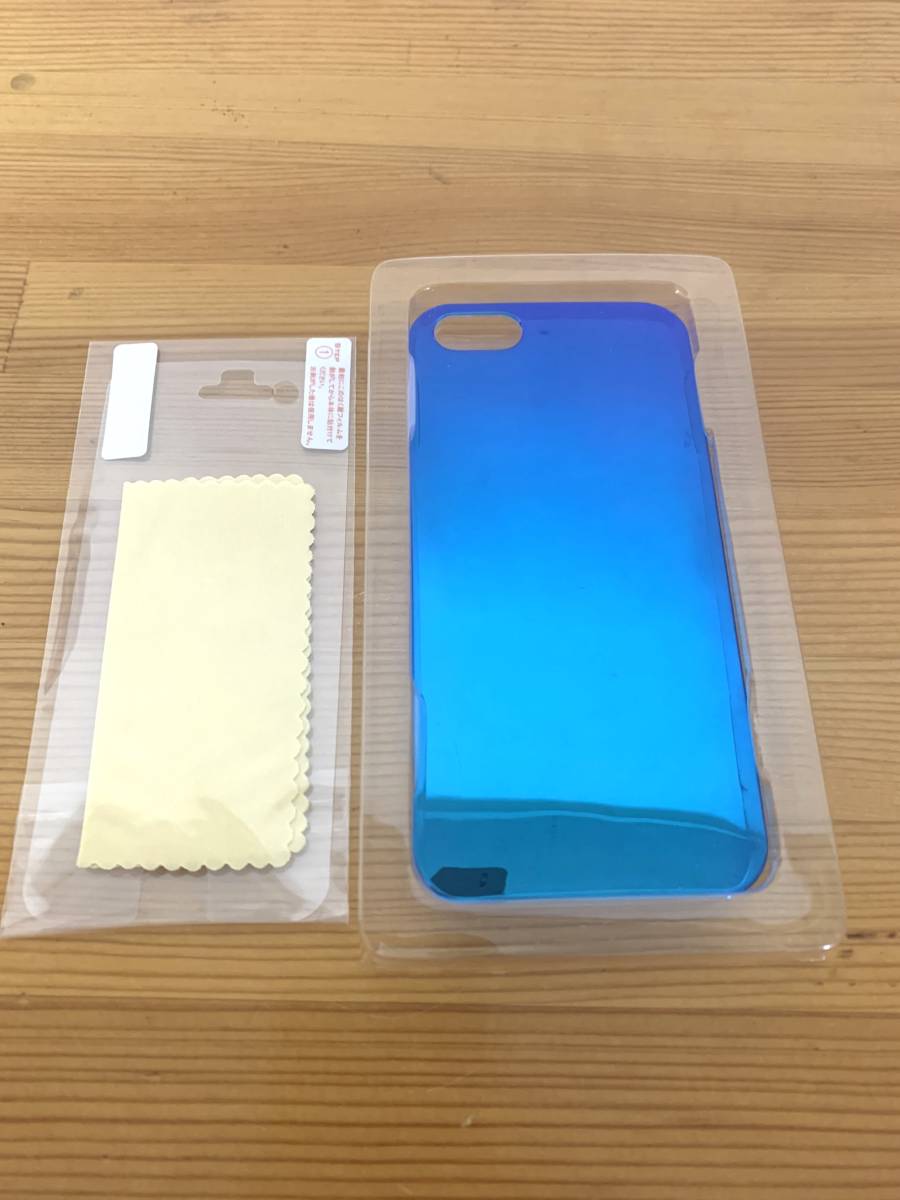 ラディウス PC Shell Case iPhone SE RK-PUS02B ブルー ケース_画像3