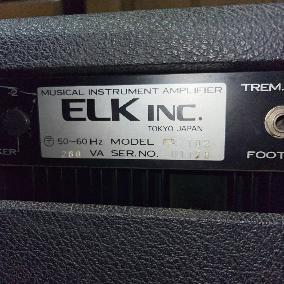75年製eminenceアルニコスピーカー搭載 ELK FS-102 Twin Reverbの 