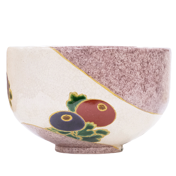 【送料無料】【骨董品】淺野紫仙作★茶椀★玉菊★茶道具★茶器★陶蕓★箱付★置物★アンティーク★