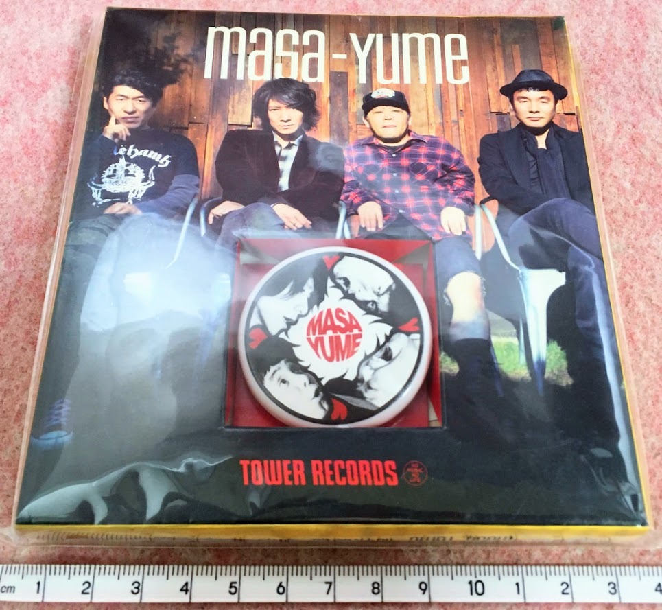 送230円～ 希少品! TOWER RECORD「MASA-YUME 吉井和哉 ダチョウ倶楽部」　マサユメ 仲なおりの歌 ミュージシャン コラボ グッズ 音楽　_画像4