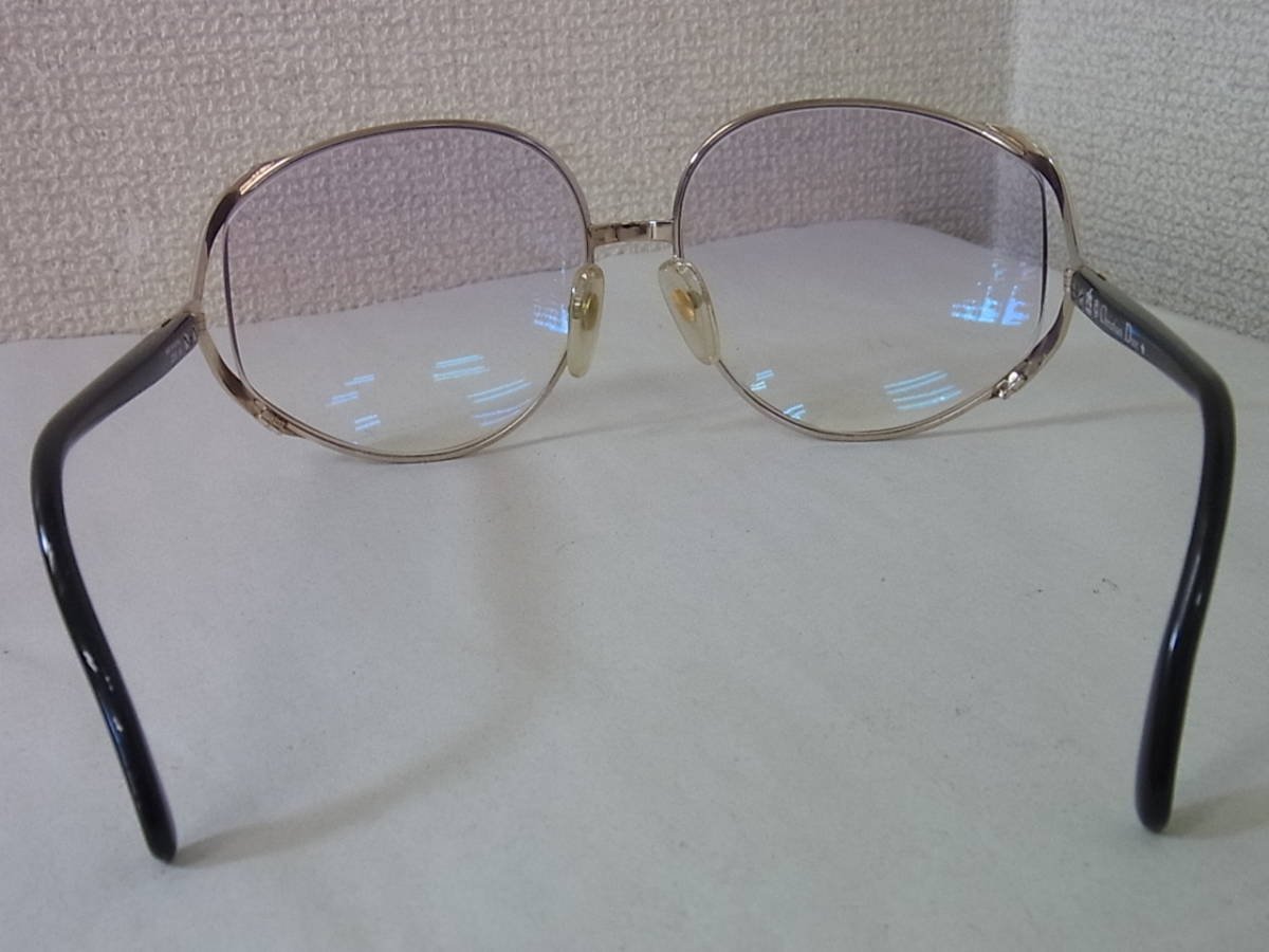 151130H64-1203H-A1■Christian Dior■ディオール 2250 49 度入り サングラス メガネ レディース ブラック系×ゴールド系_画像5