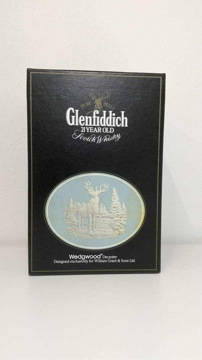 ウェッジウッド グレンフィディック SCOTCH Glenfiddich 21年 750ml 43% 未開封 新品 箱付き WEDGWOOD 古酒 陶器スコッチウイスキー_画像3