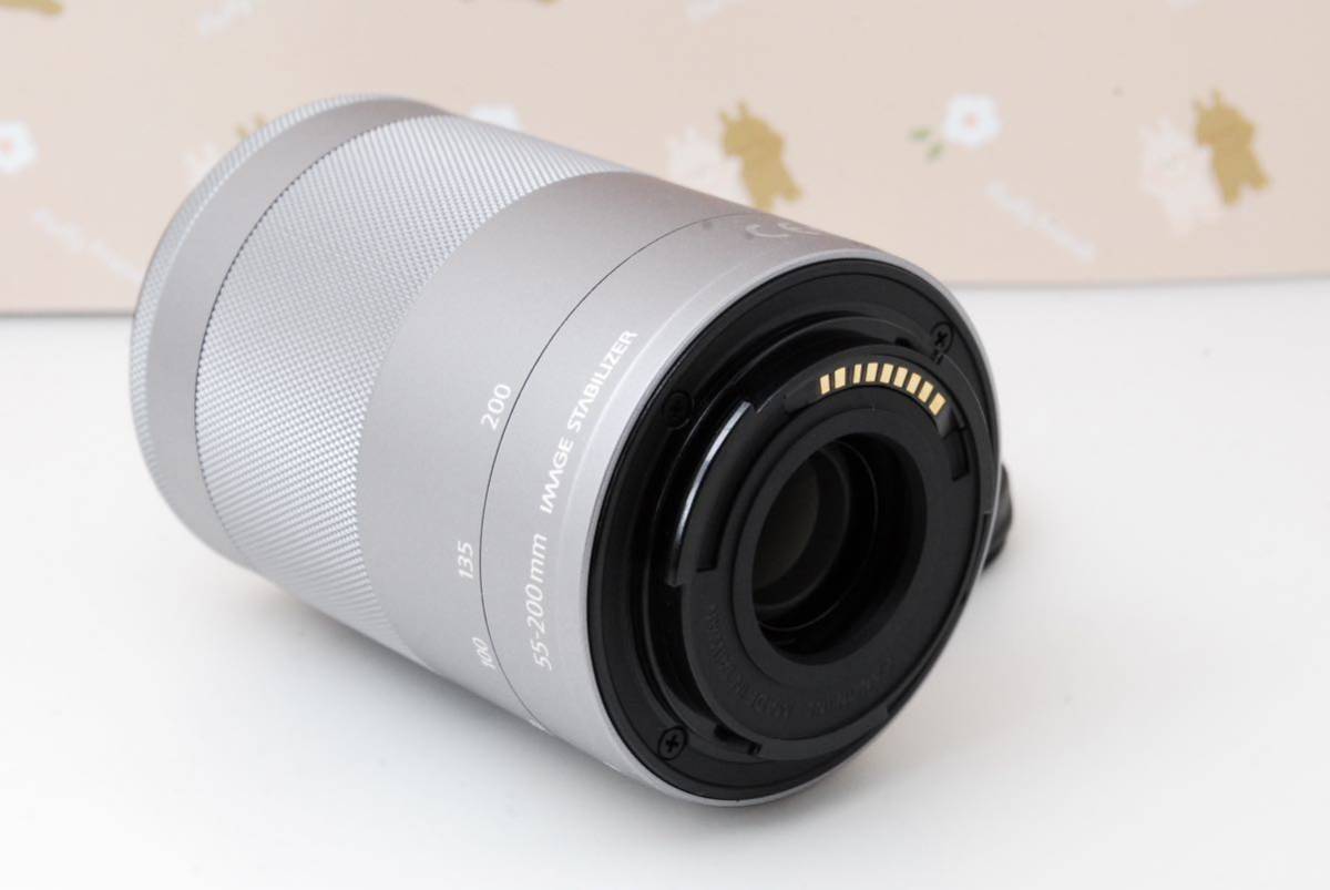 美品 キヤノン ミラーレス用望遠レンズ Canon EF-M 55-200mm IS STM 