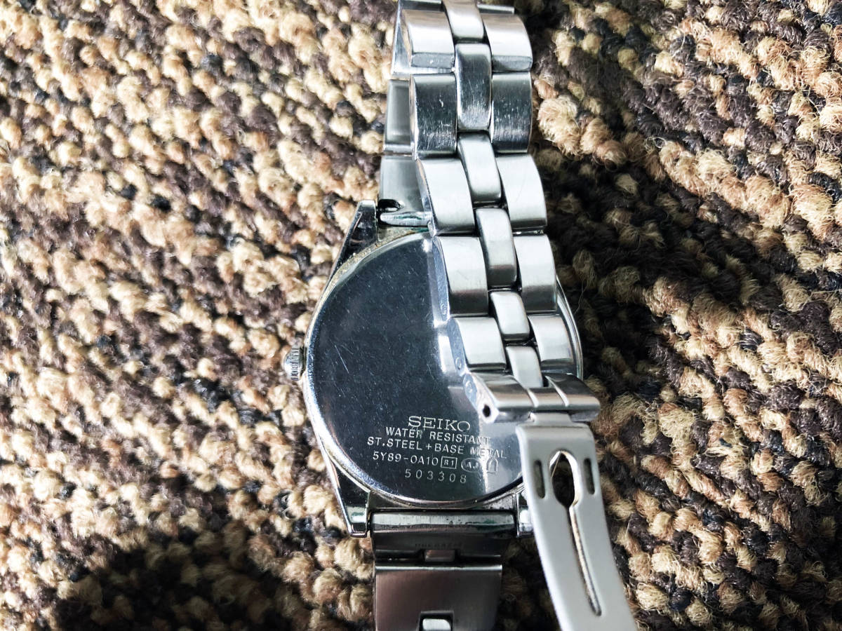 ◎★ 中古★SEIKO/セイコー　lk（ルキア）腕時計　クォーツ　文字盤黒【5Y89-0A10】CM8R_画像8