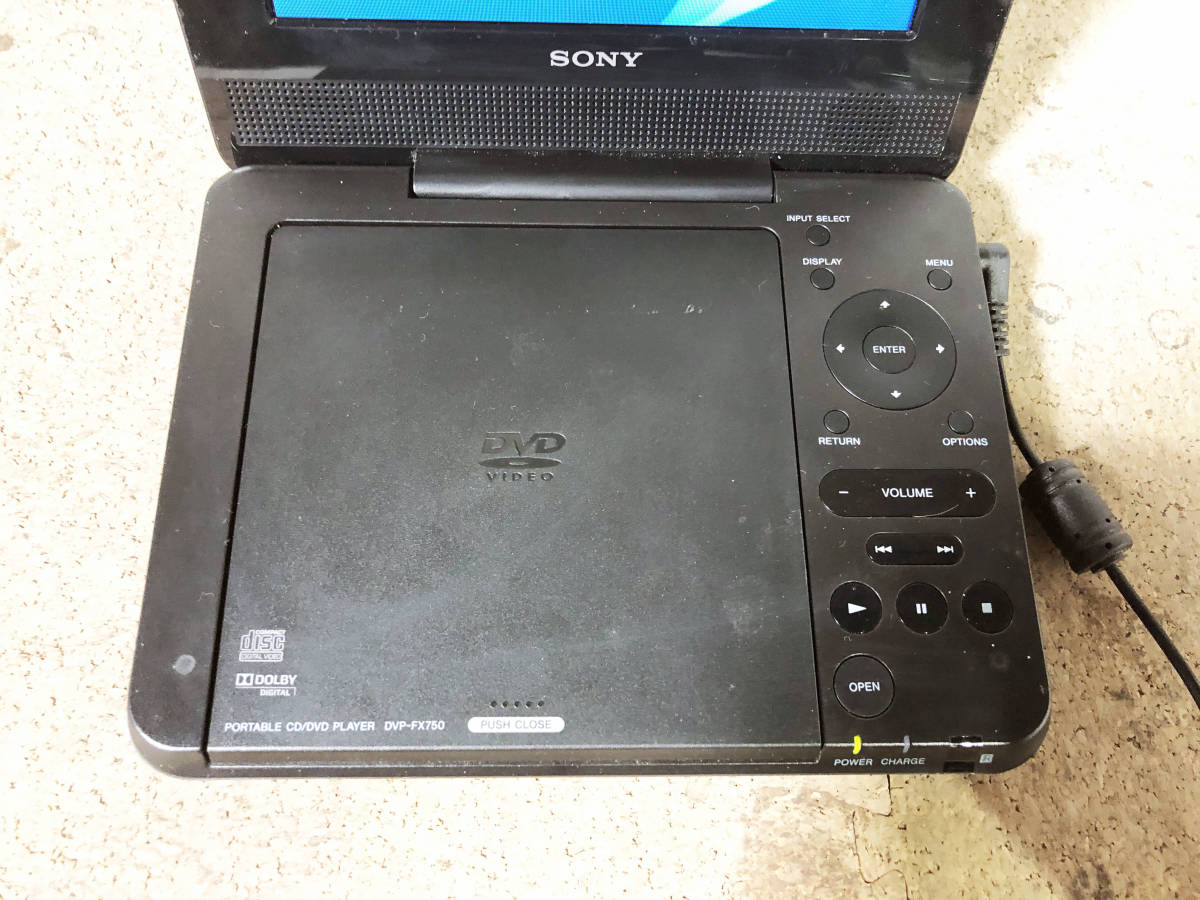 ◎★ 中古★SONY DVP-FX750 7インチ ポータブルDVDプレーヤー【DVP-FX750】CNAA_画像4