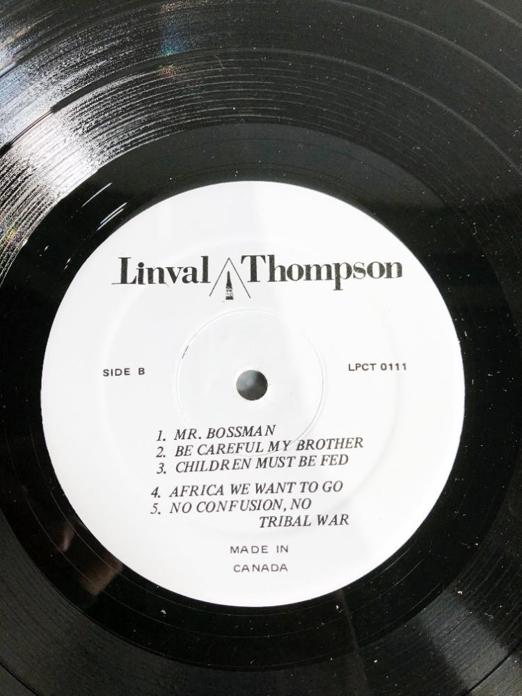 ◎★ 中古★LP レコード Linval Thompson／Six Babylon CLOCK TOWER CANADA盤 レゲエ【LPCT0111】CL5N_画像5