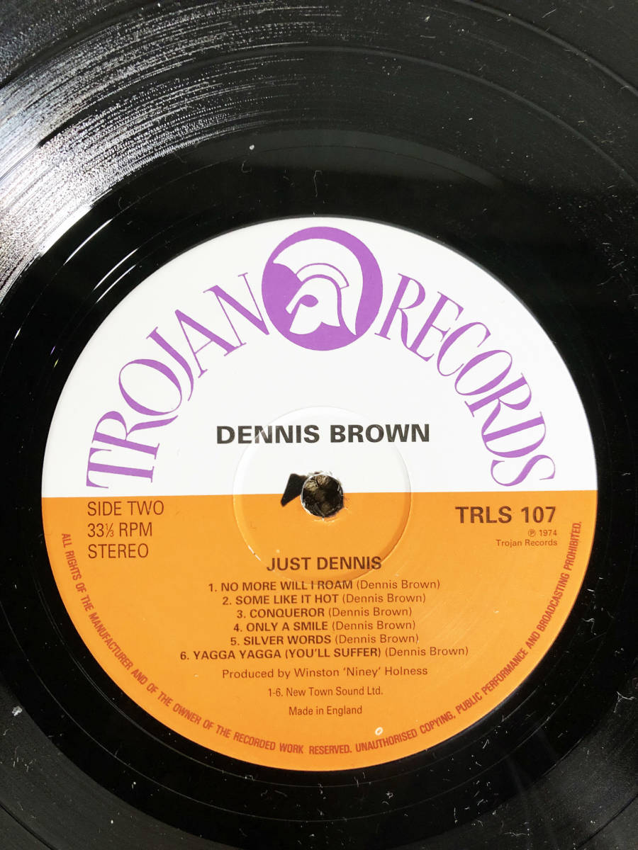 ★ 中古★LPレコード『 DENNIS BROWN / JUST DENNIS』 TROJAN RECORDS　レゲェ音楽　【LP/レゲェ】CL5L_画像5