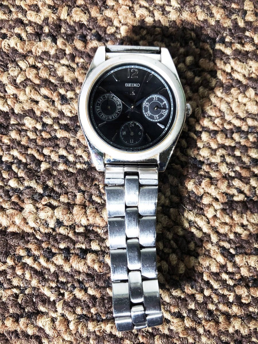 ◎★ 中古★SEIKO/セイコー　lk（ルキア）腕時計　クォーツ　文字盤黒【5Y89-0A10】CM8R_画像2