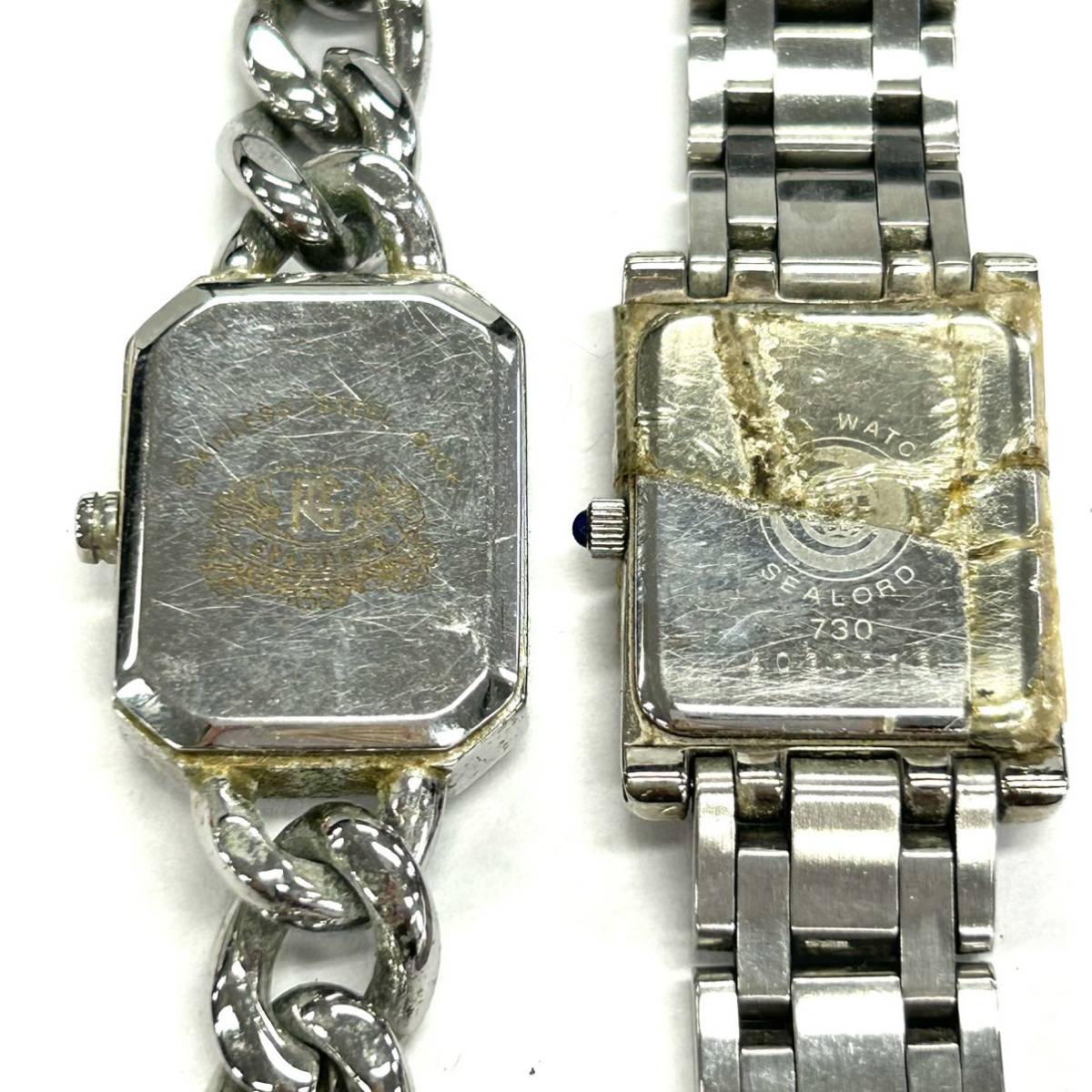 Y128 腕時計 まとめ LONGINES Q&Q CROTON GRANDEUR CYMA ジャンク品 中古 訳あり_画像6