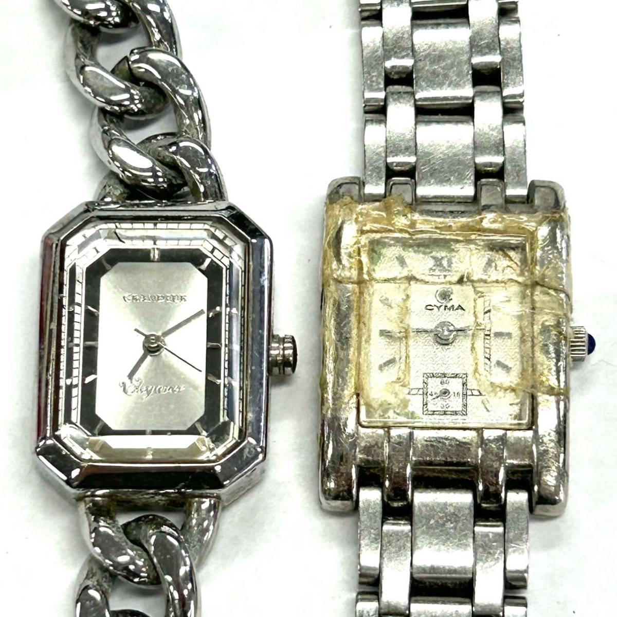 Y128 腕時計 まとめ LONGINES Q&Q CROTON GRANDEUR CYMA ジャンク品 中古 訳あり_画像5