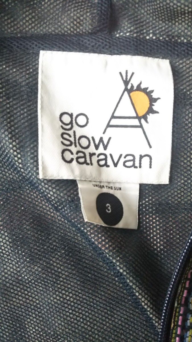 go slow caravan ゴースローキャラバン ベスト マルチカラー カラフル ボーダー ジャケット ジャンパー