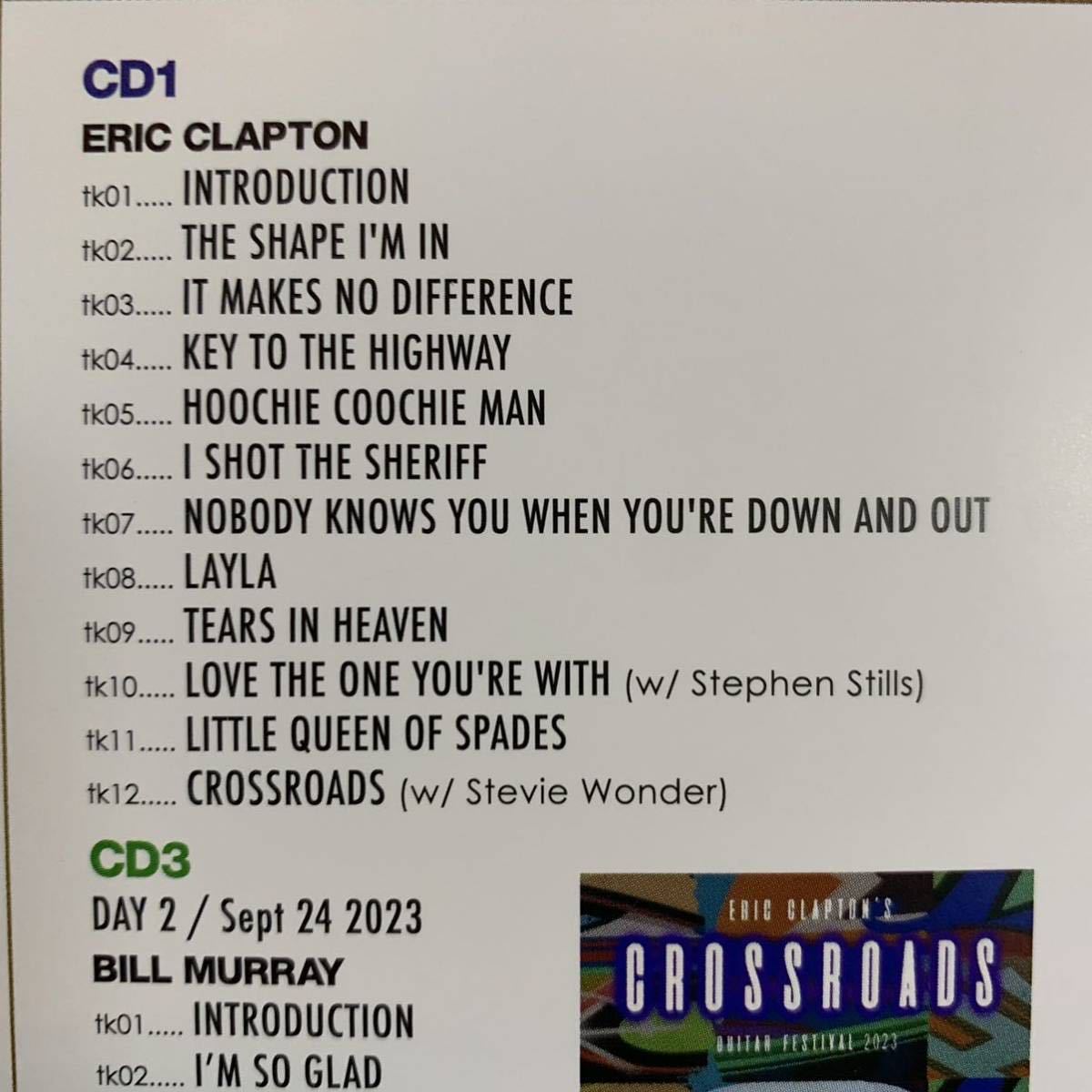 ERIC CLAPTON / CROSSROADS GUITAR FESTIVAL 2023 (3CD + 2DVD + BDR) 遂に決定版の登場！合計6枚組の完璧盤！エリック出演部を全て収録！_画像3